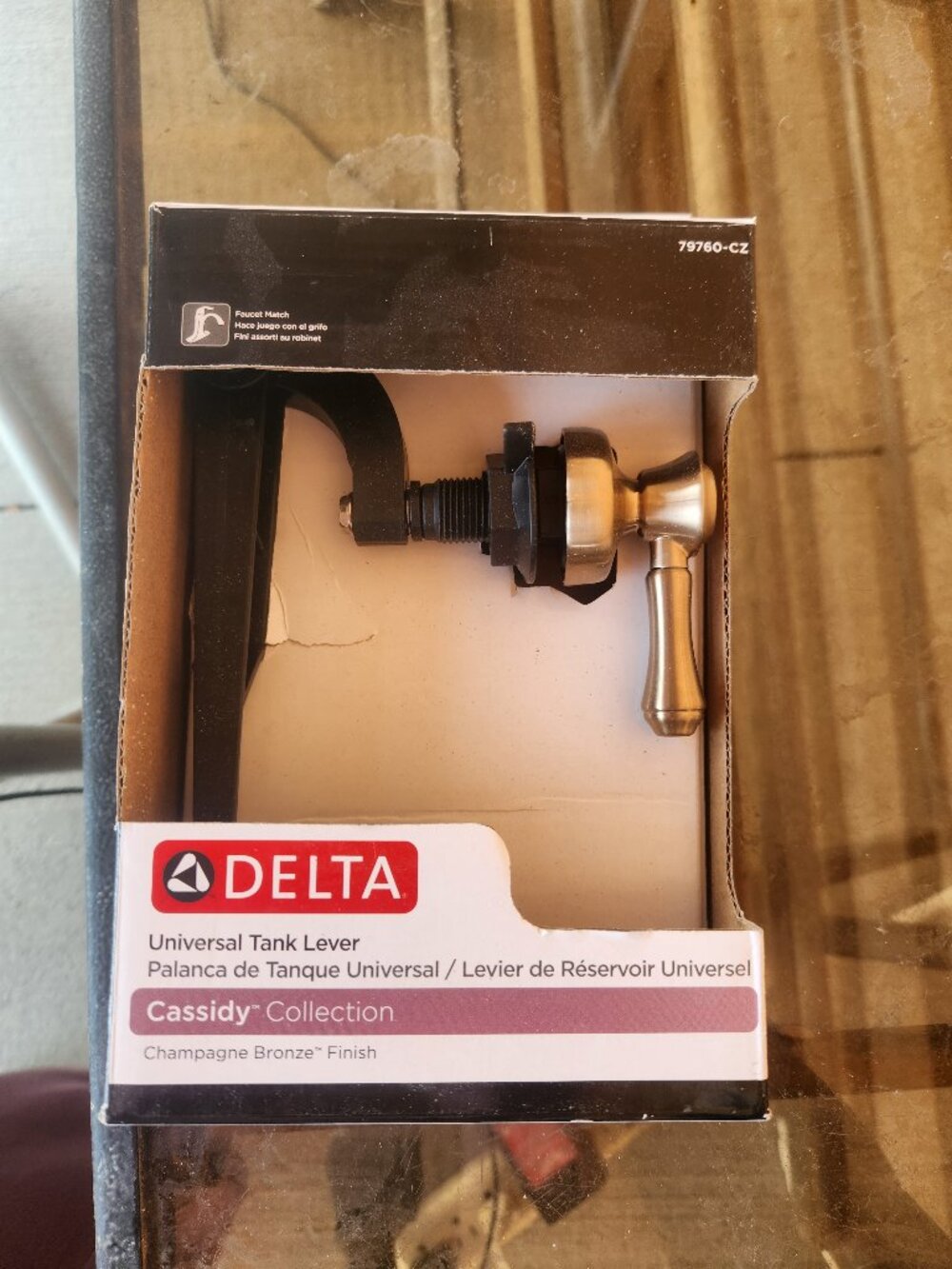 Delta Cassidy 79760-CZ Universal Tank Lever - Champagne Bronze